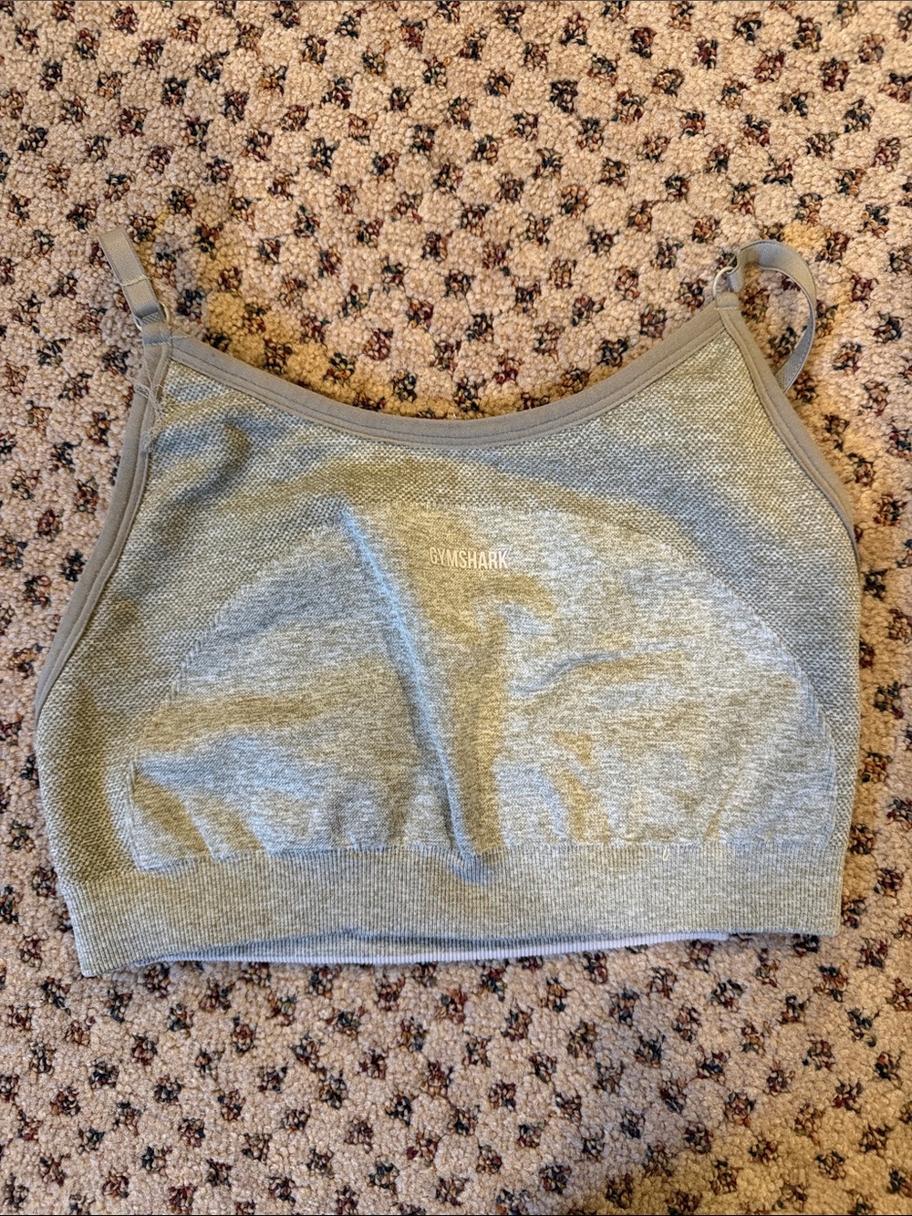 Gymshark Light Grey Seamless Crop Bralette